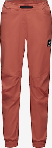 MAMMUT Hose 'MASSONE' in Orange: Vorderseite
