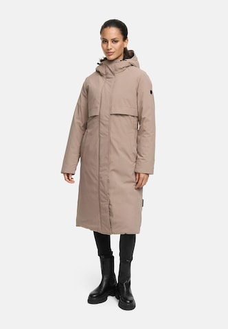 Manteau d’hiver 'Eismelodie 14' NAVAHOO en beige : devant