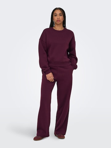 ONLY - Pierna ancha Pantalón 'ONLBest' en rojo