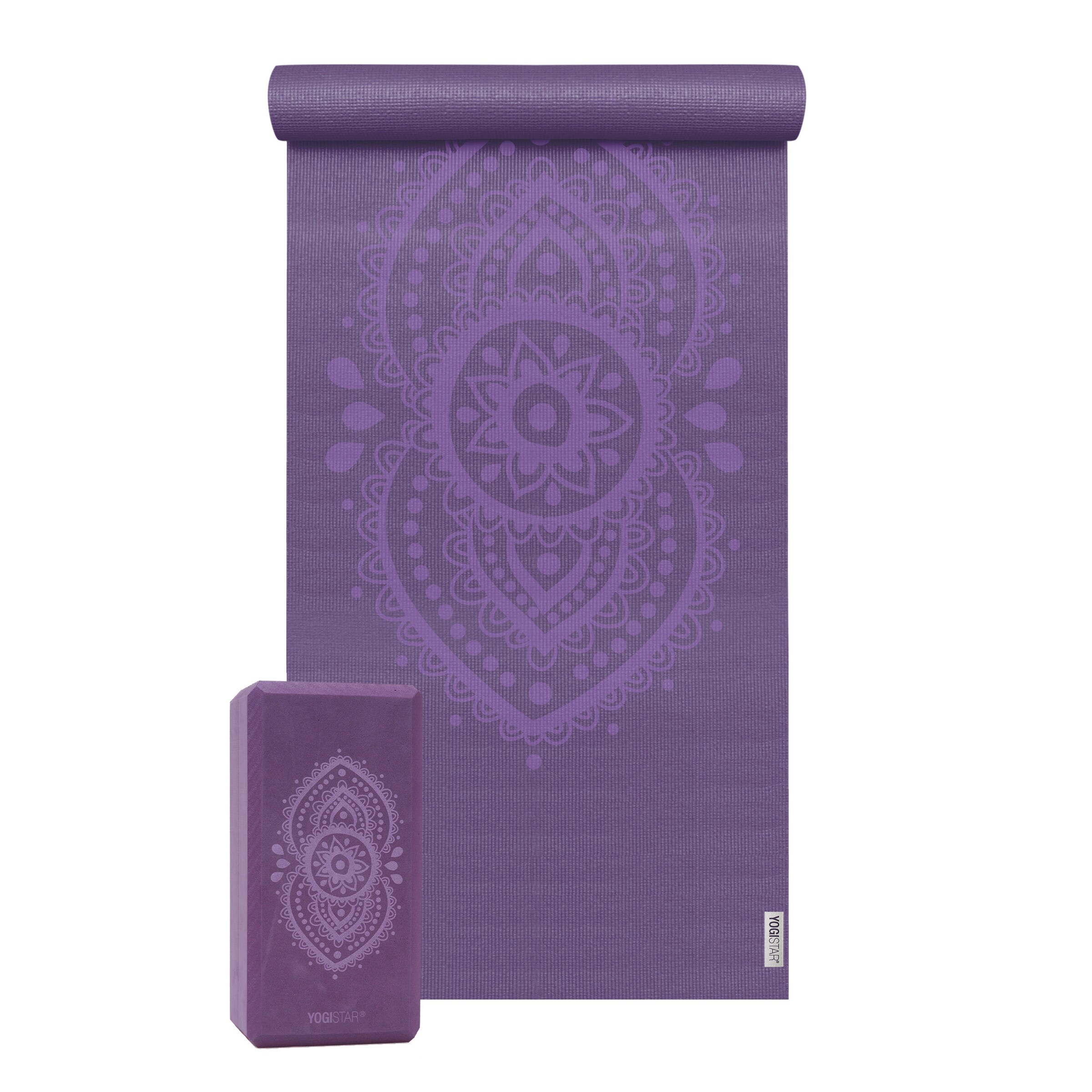 YOGISTAR.COM Yoga Matte in Lila: Vorderseite