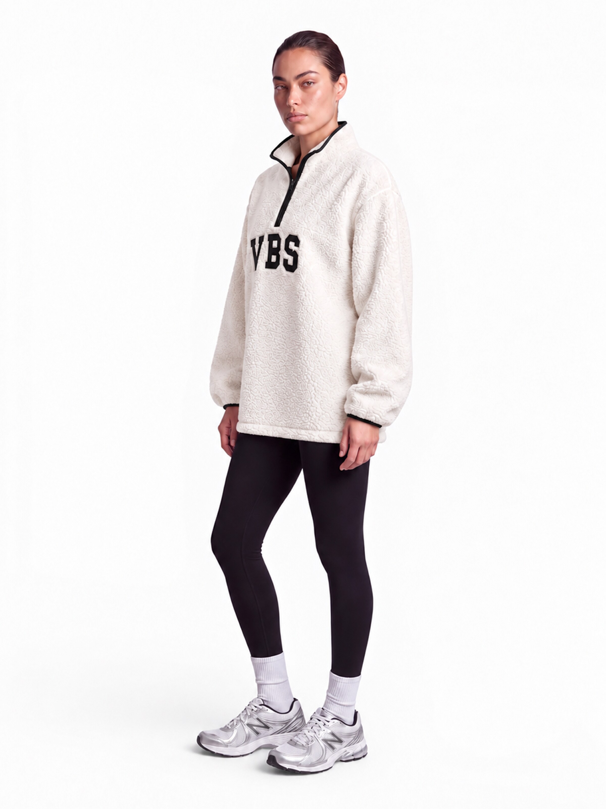 V!BE STUD!OS Sweater in White