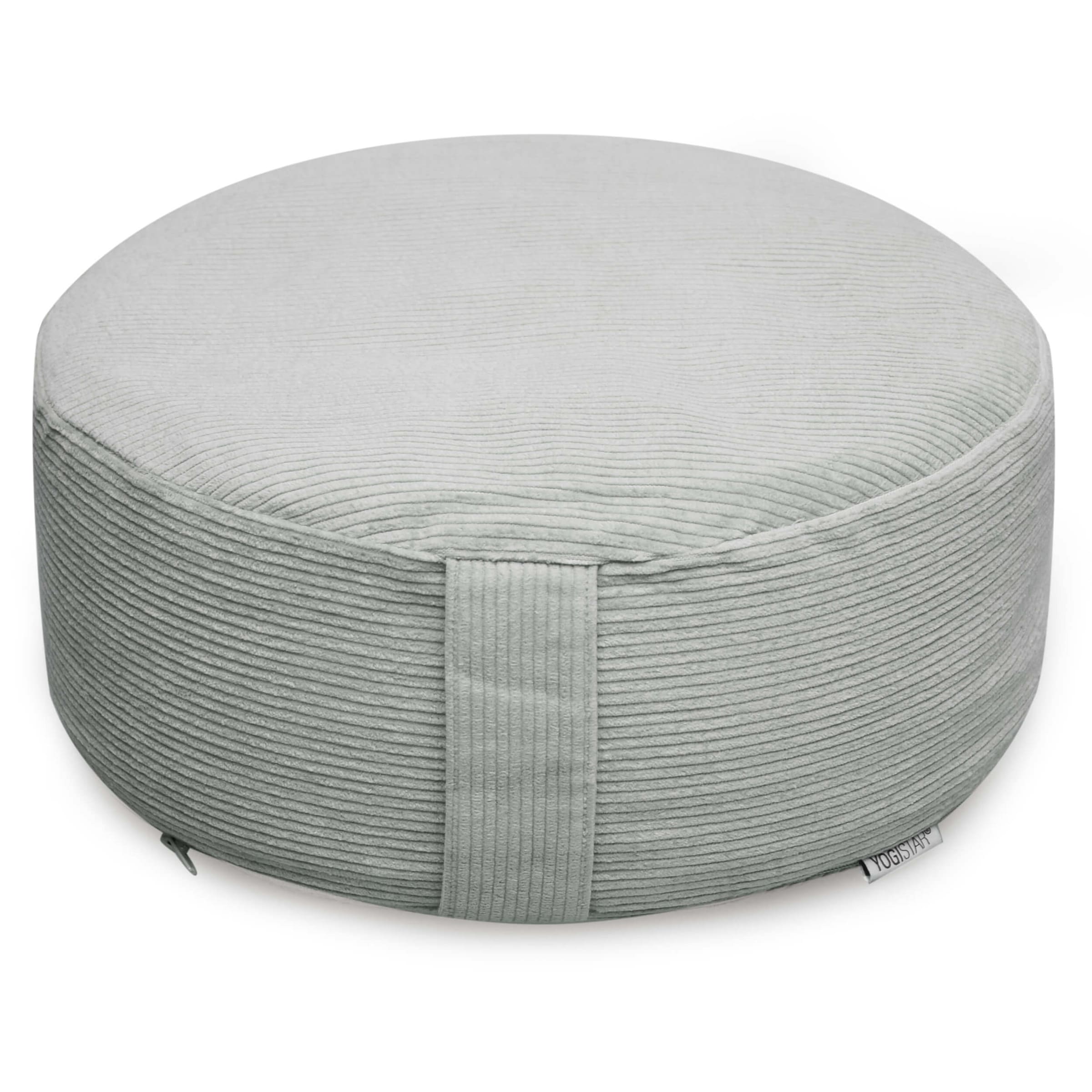 YOGISTAR.COM Kissen in Grün: Vorderseite