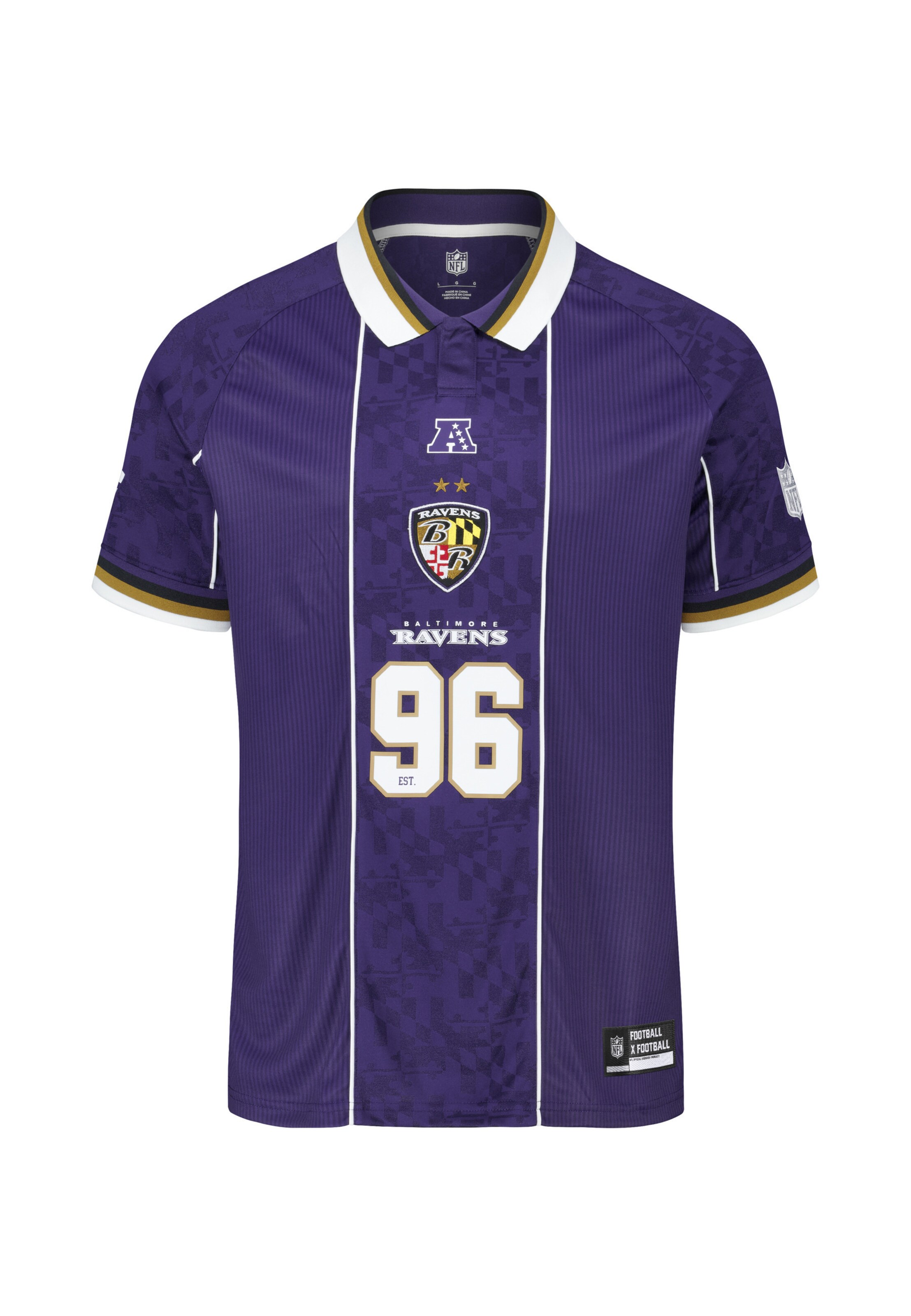 Fanatics - Camisa funcionais em roxo: frente