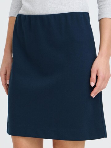 Oxmo A-Linien Minirock in Blau