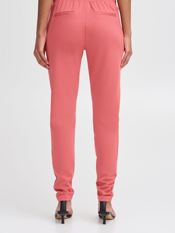 Effilé Pantalon à pince 'Kate' ICHI en rose
