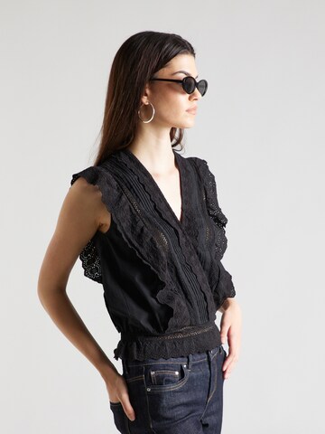 FREEMAN T. PORTER Blouse 'Bernia' in Black: front