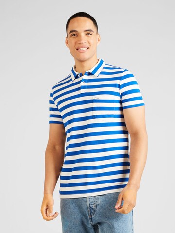 WRANGLER Тениска в синьо: отпред