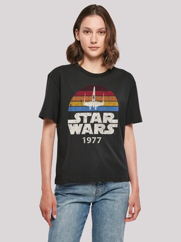 F4NT4STIC Oversized shirt 'Star Wars ' in Zwart: voorkant