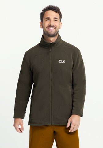 JACK WOLFSKIN Fleecejacke in Grün: Vorderseite