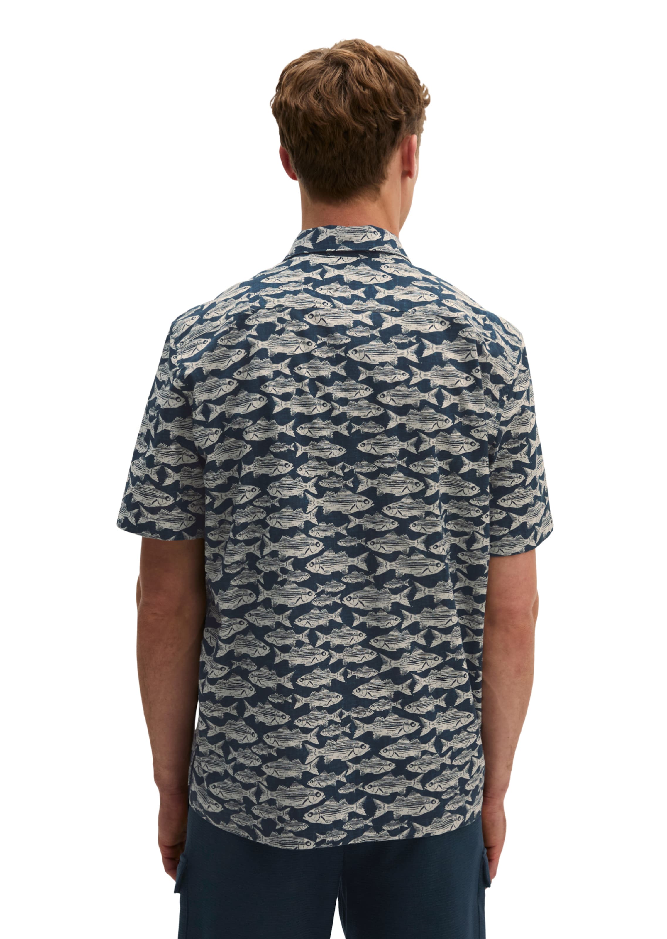 Marc O'Polo Regular fit Overhemd in Blauw