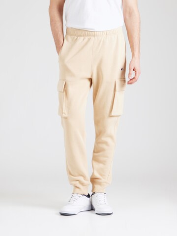 Champion Authentic Athletic Apparel Конический (Tapered) Брюки-карго в Бежевый: спереди