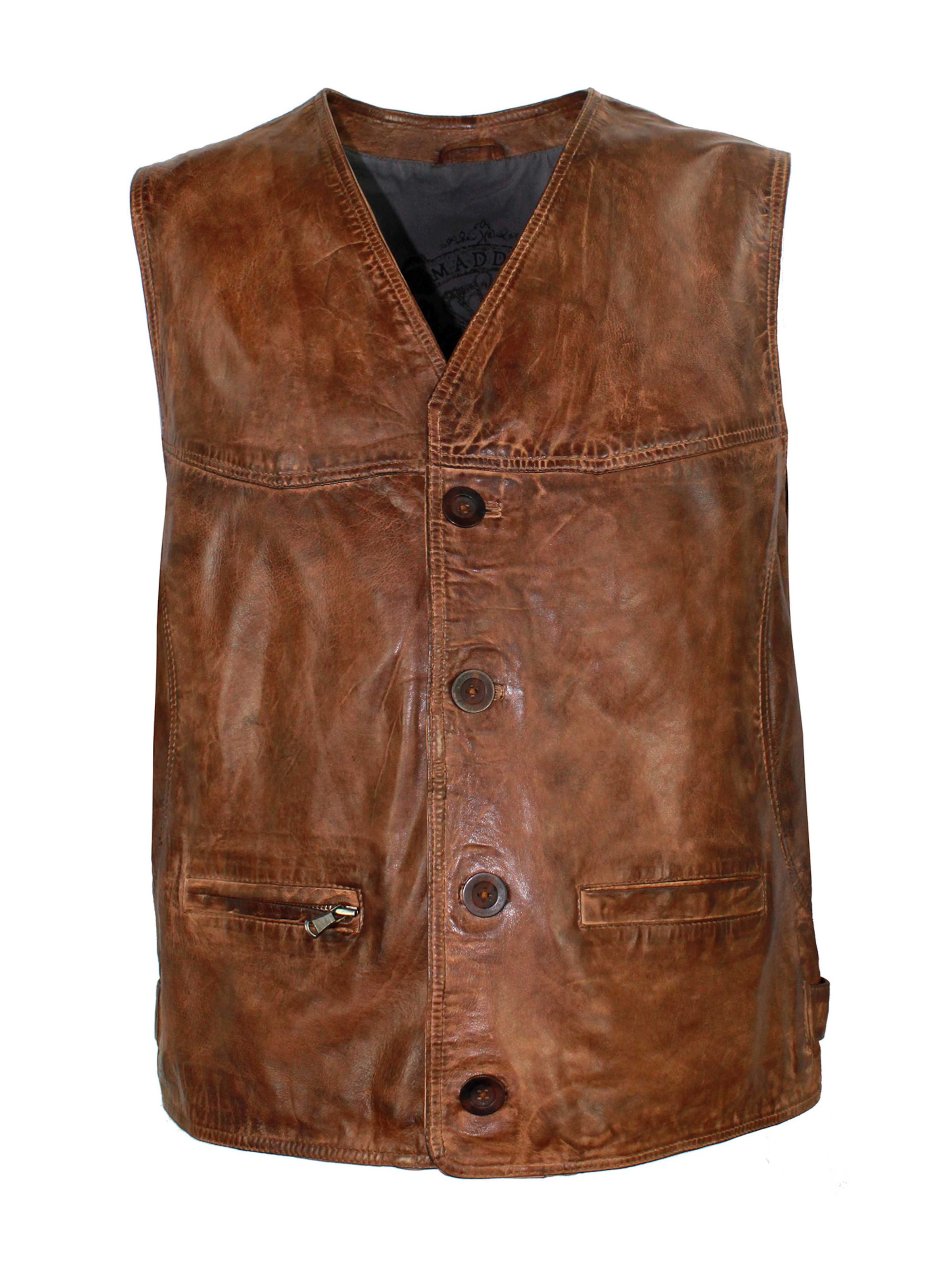 MADDOX Vest 'Georgio' in Brown: front