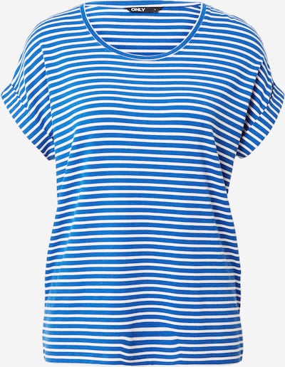 ONLY T-shirt 'MOSTER' en bleu roi / blanc, Vue avec produit