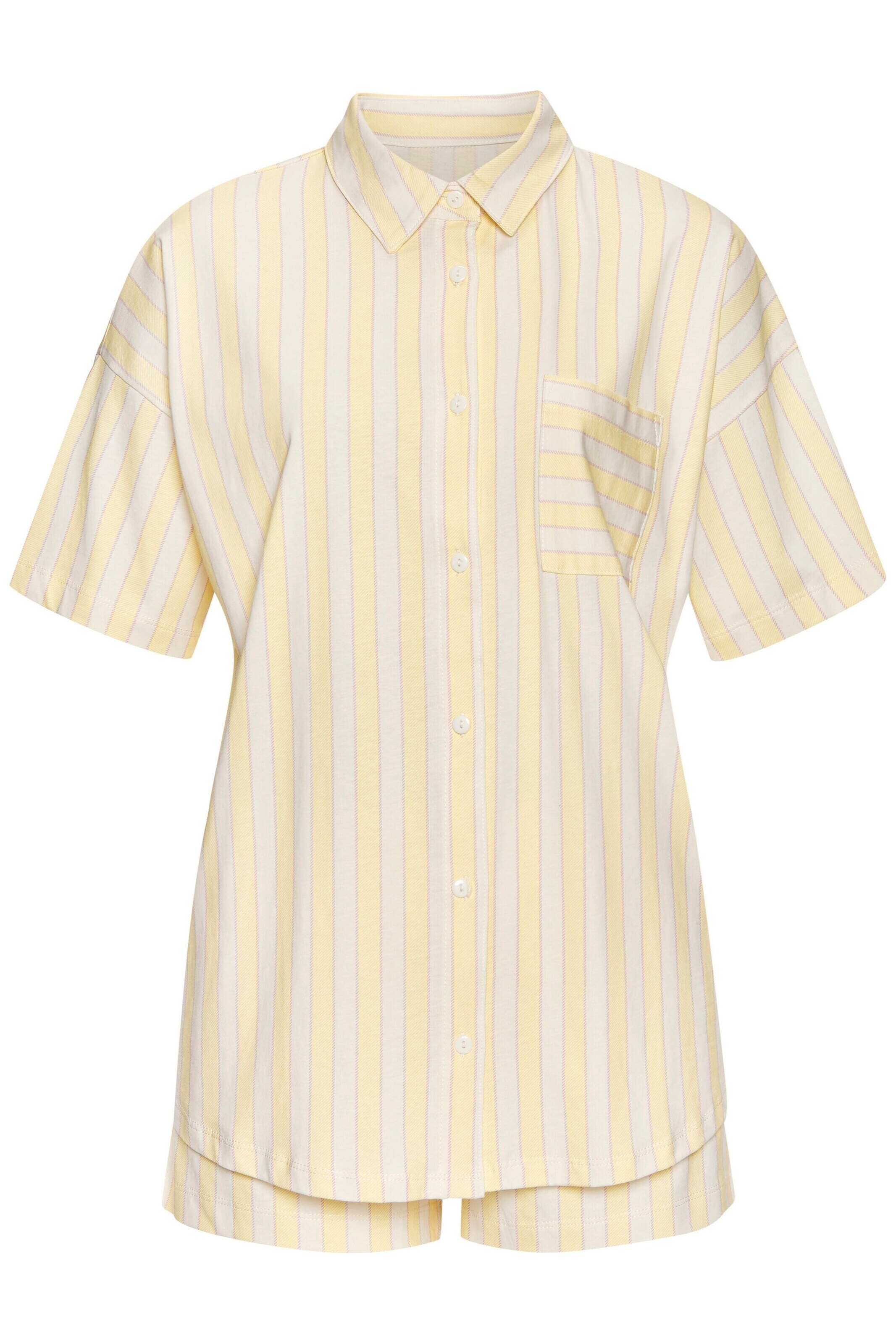 VIVANCE Short Pajama Set in Yellow: front