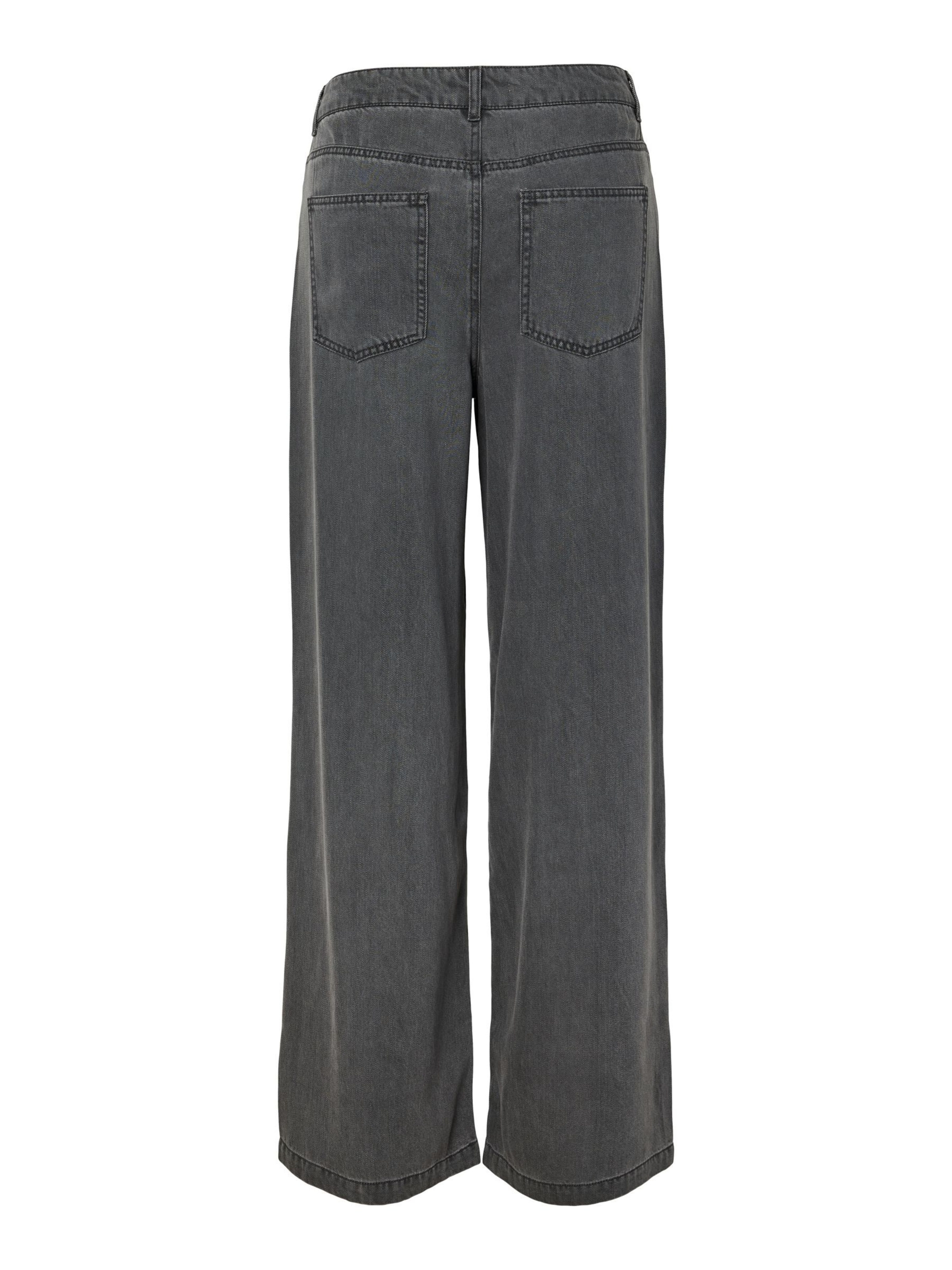 Wide Leg Jean 'PCSmidi' PIECES en gris