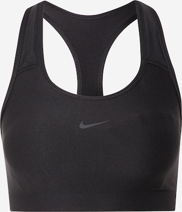 NIKE Bustier Sport-BH in Schwarz: predná strana