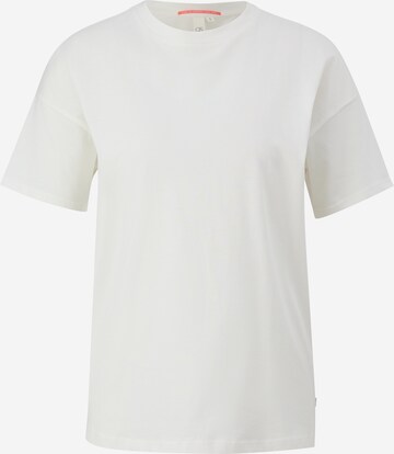 T-shirt QS en blanc : devant