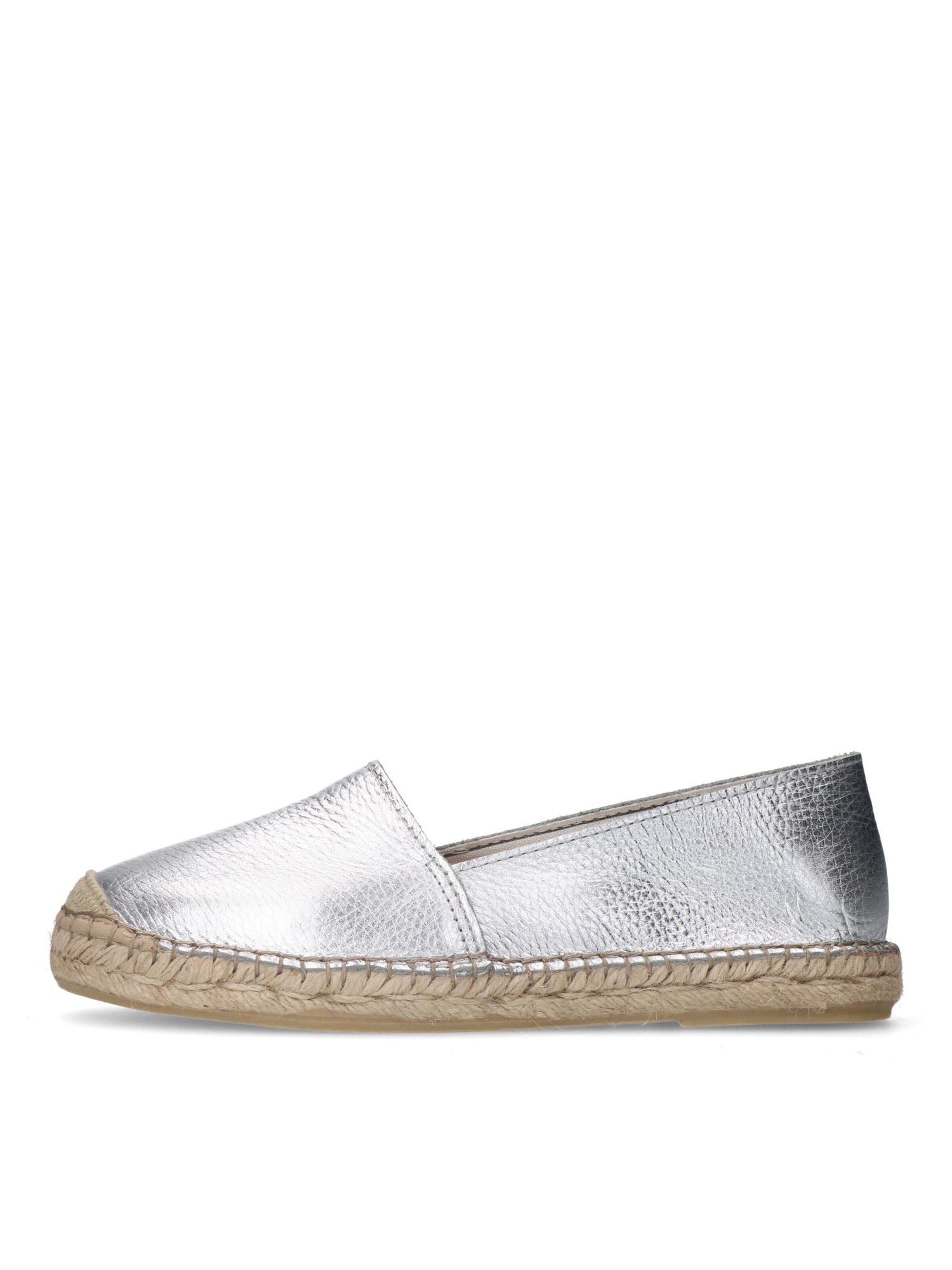 MANFIELD Espadrilles in Silver
