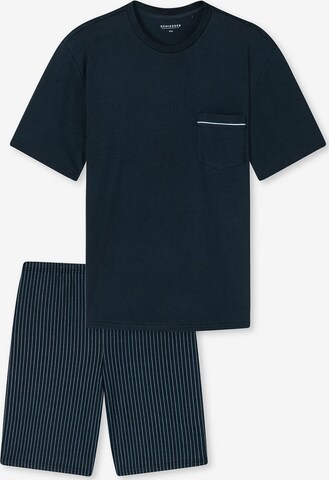 SCHIESSER Short Pajamas in Blue: front