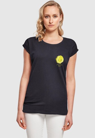 Merchcode Shirt 'Its Tennis Time' in Blauw: voorkant