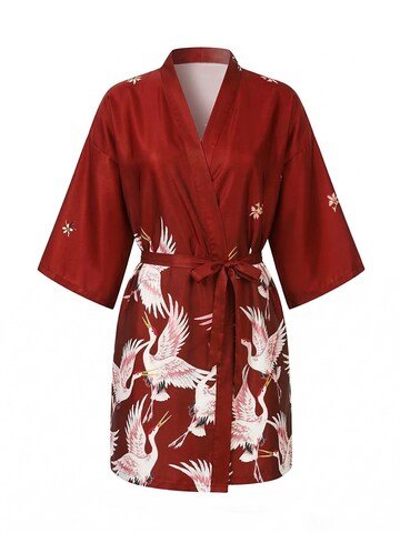 Vivi Idee Dressing Gown 'Nachthemd' in Red: front