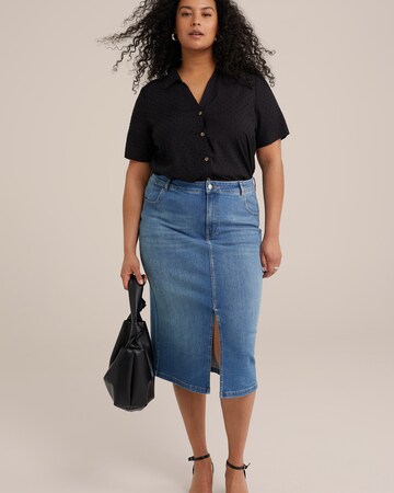 WE Fashion Bluse in Schwarz