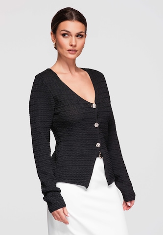 Ombre Knit cardigan in Black