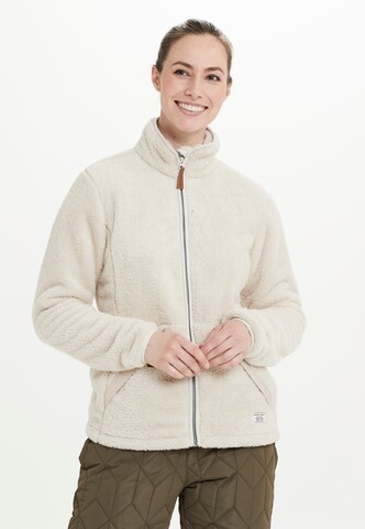 Weather Report Athletic Fleece Jacket 'Lucille' in Brown: front