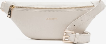 Marsupio 'Bologna Leather' di Lazarotti in bianco: frontale