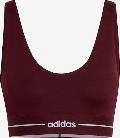Sportinė liemenėlė 'Hyperglam' iš ADIDAS PERFORMANCE, spalva – tamsiai raudona / balta, Prekių apžvalga