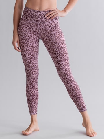 Skinny Leggings 'Cropped' Hey Honey en rose : devant