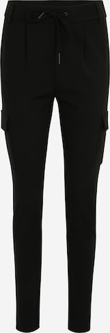 Only Tall Regular Pleat-Front Pants 'POPTRASH' in Black: front