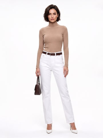 ESRA Jeans 'Straight Leg Jeans aus extra weicher Baumwolle' in Weiß: Vorderseite