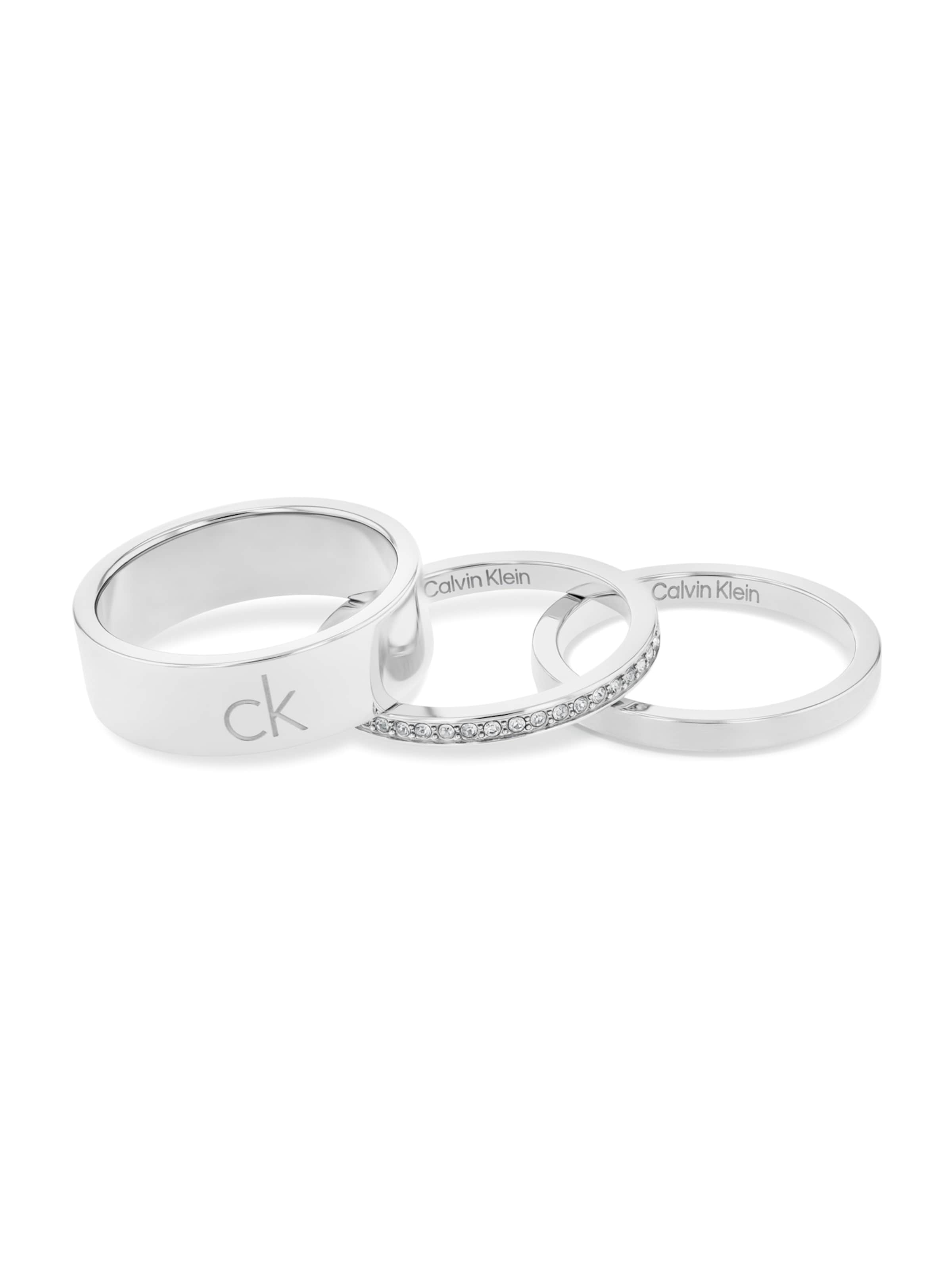 Calvin Klein Ring i sølv: forside
