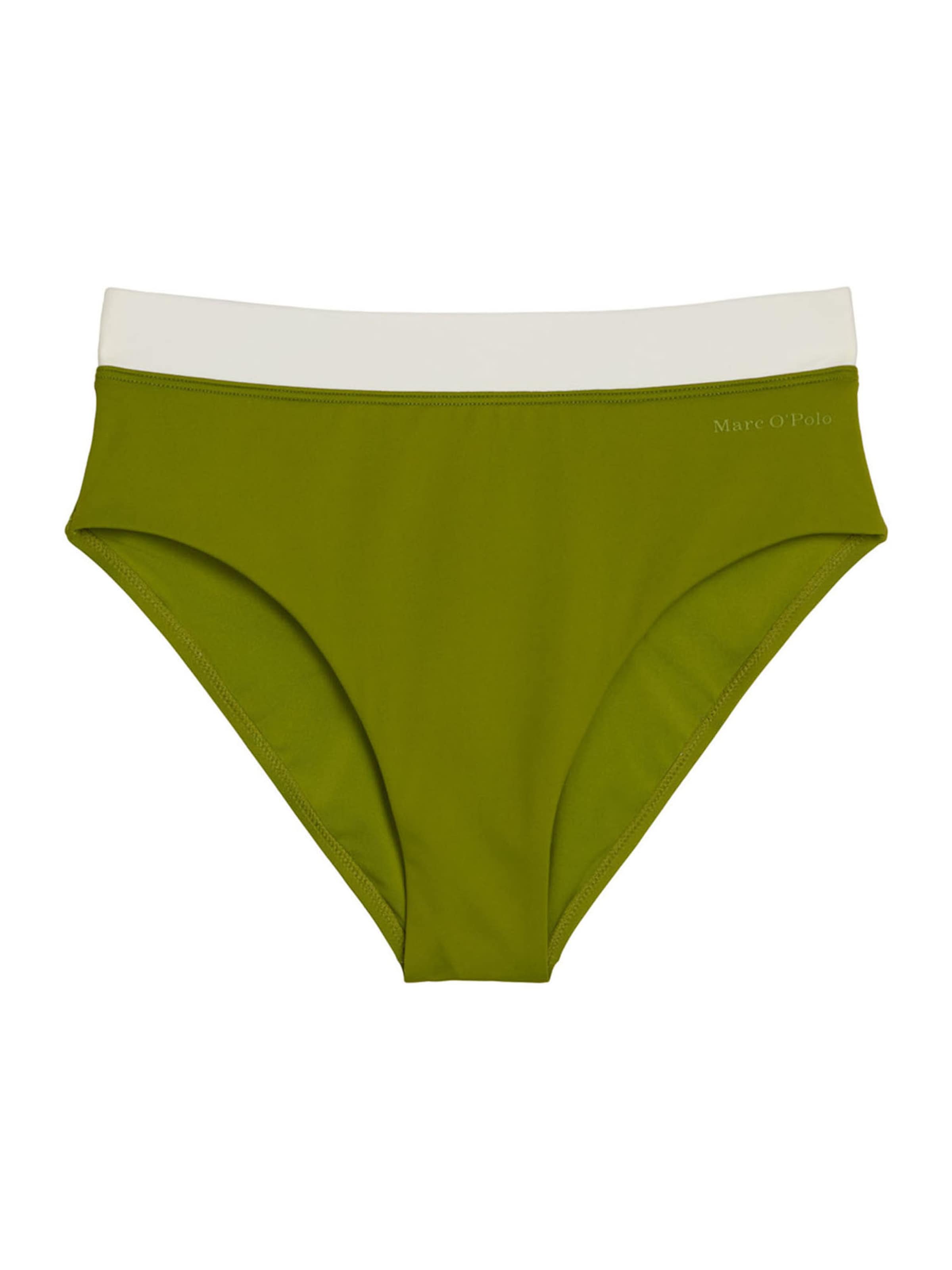 Marc O'Polo Bikini Bottoms ' Contrast Binding ' in Green: front
