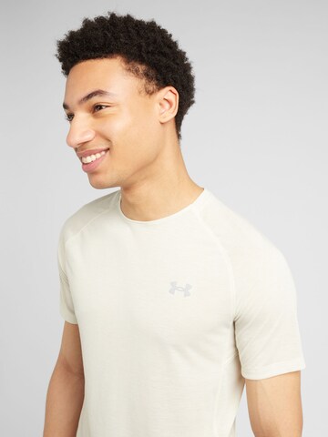 UNDER ARMOUR Sportshirt 'Run Trail' in Beige