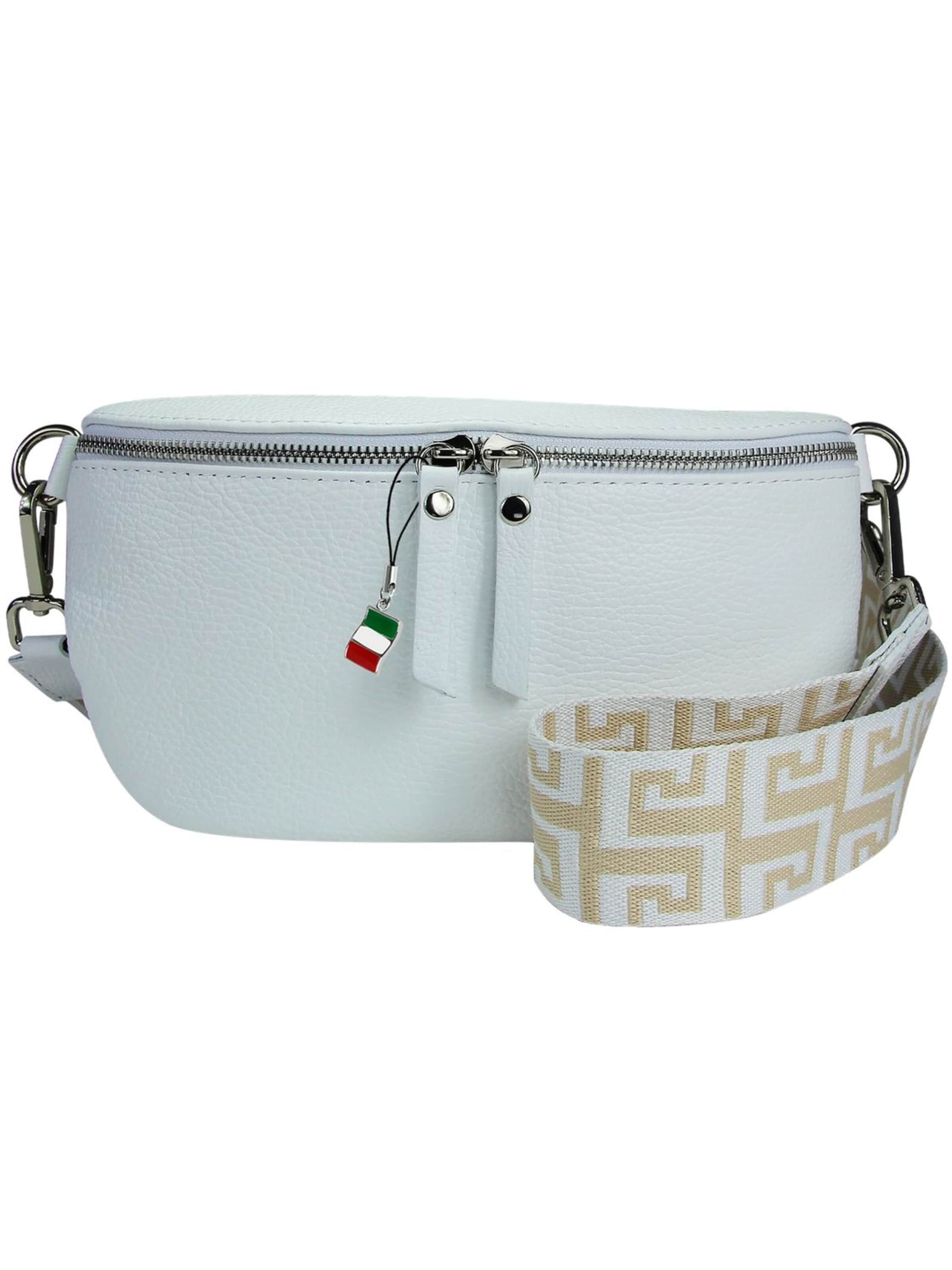 Florence Fanny Pack in White: front