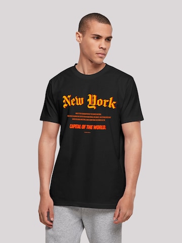 F4NT4STIC Shirt 'New York COTW' in Zwart: voorkant