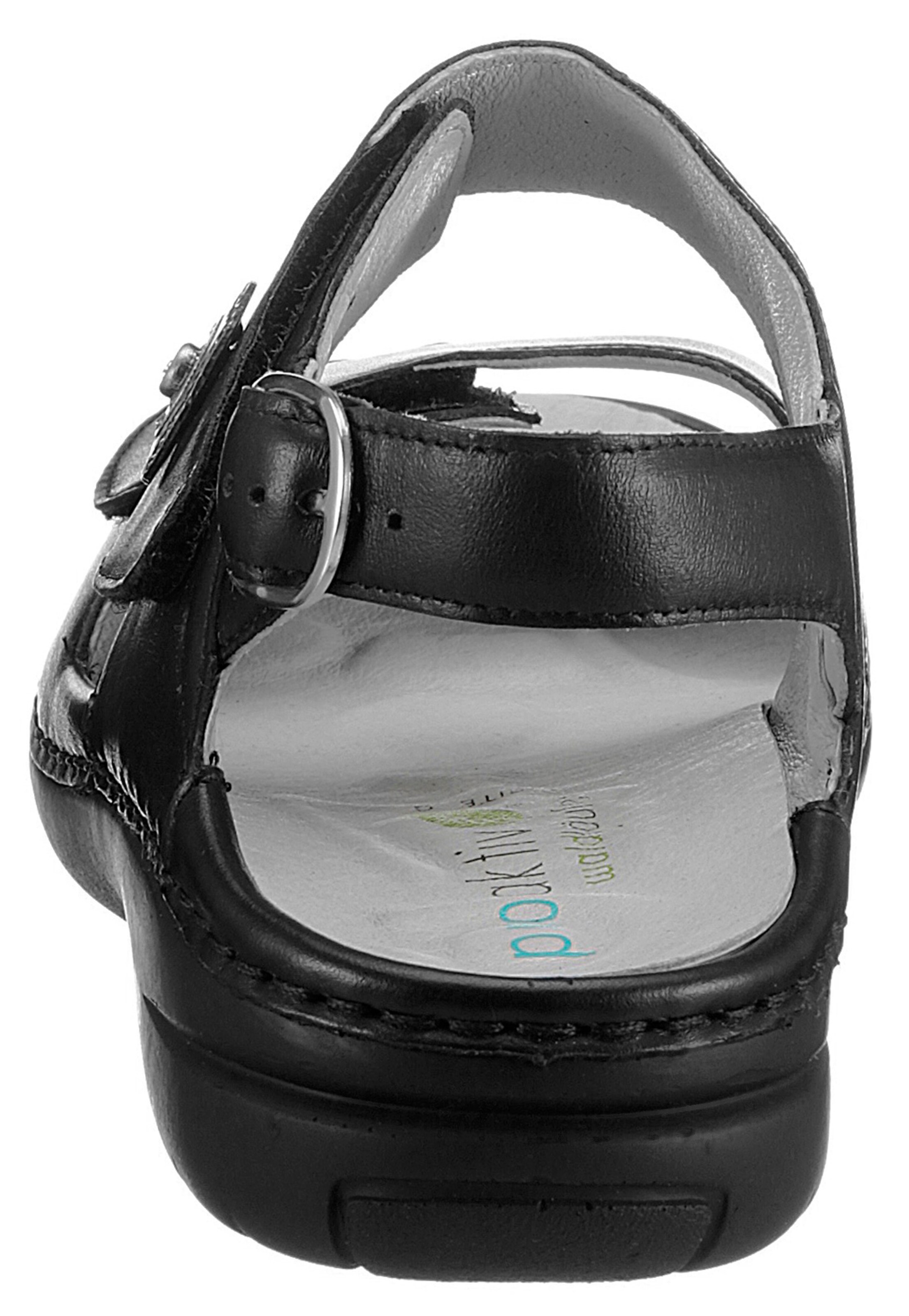 WALDLÄUFER Sandale in Schwarz