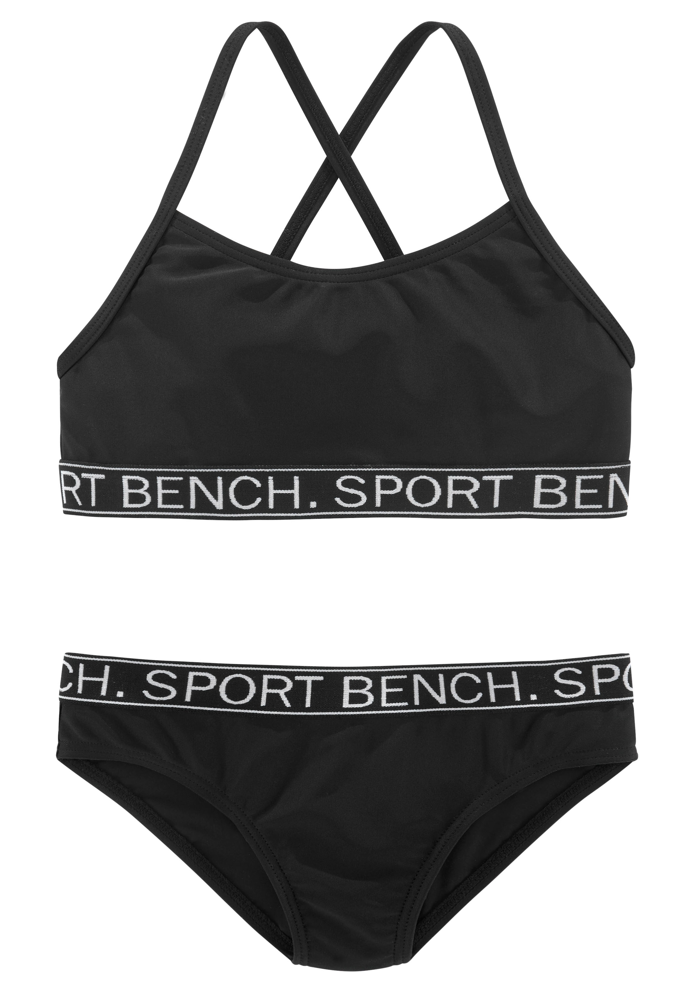 BENCH Bustier Bikini i sort: forside