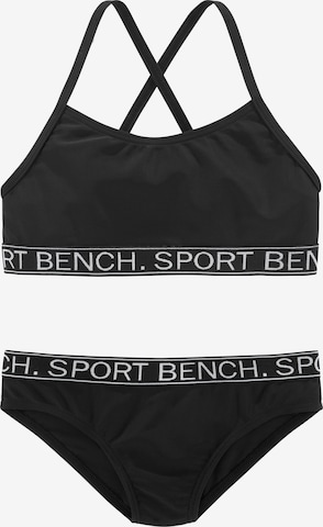 BENCH Bustier Bikini in Zwart: voorkant