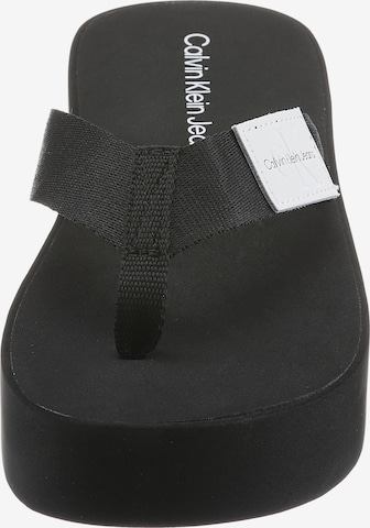 Calvin Klein Jeans T-Bar Sandals in Black