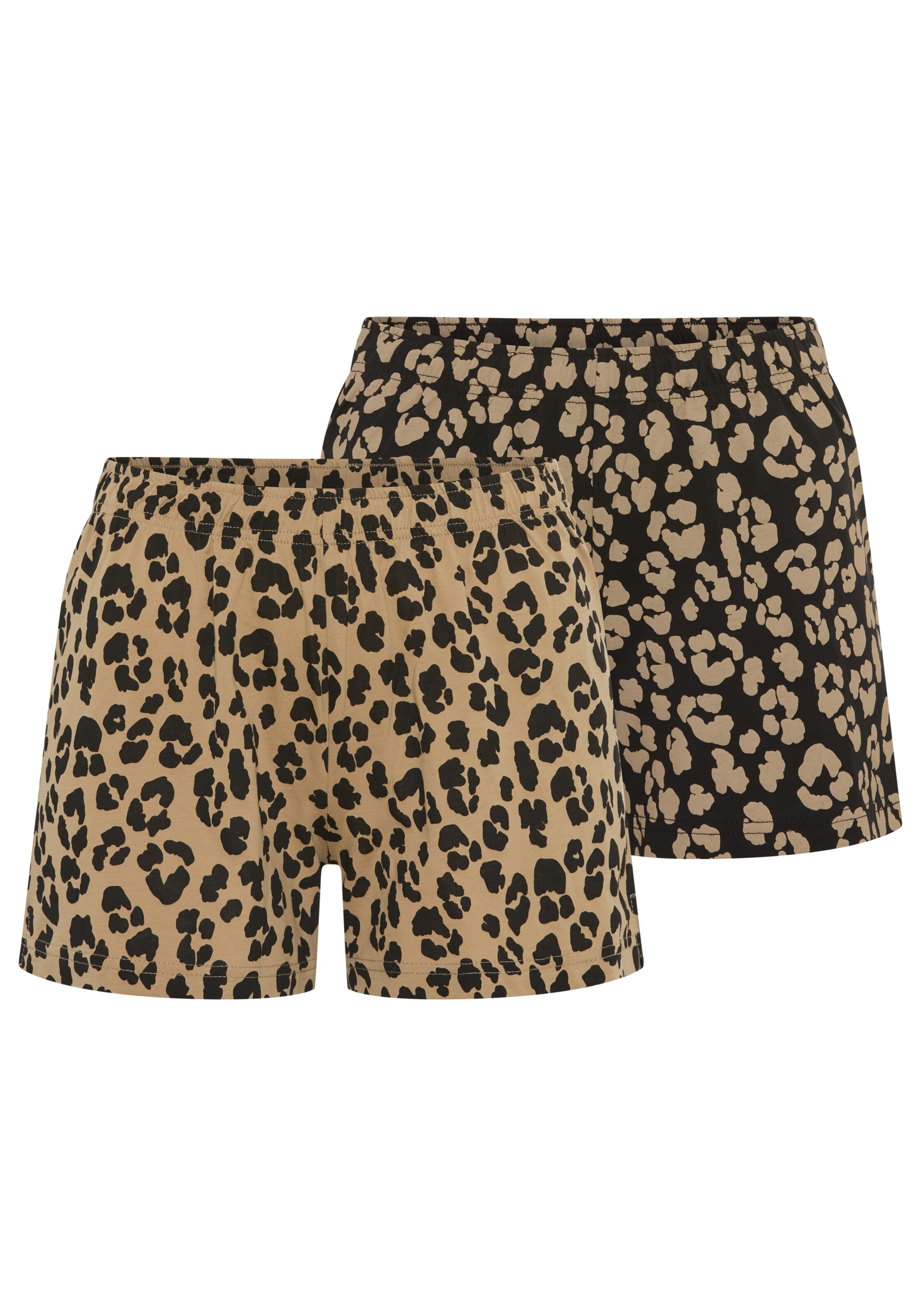 VIVANCE Short Pajama Set in Brown