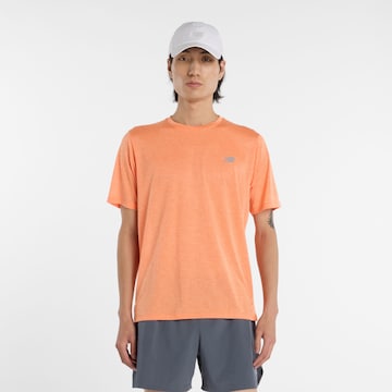 T-Shirt fonctionnel 'Athletics' new balance en orange : devant