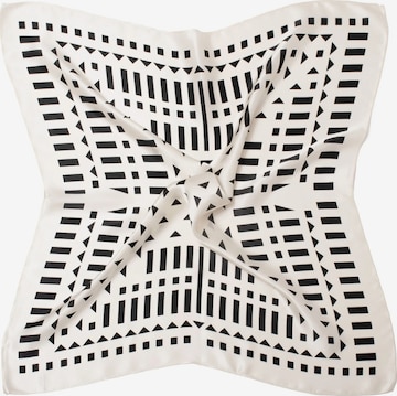 MayTree - Chal 'Seidentuch Domino' en blanco: frente