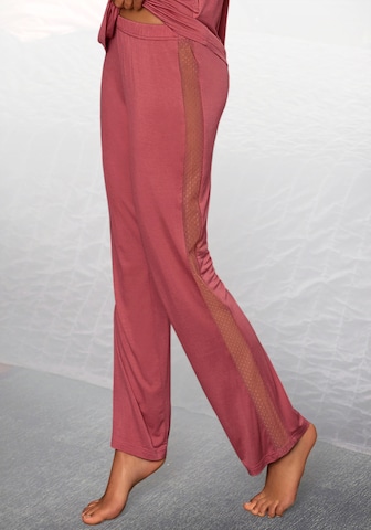 LASCANA Pyjamahose in Pink