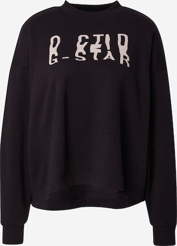 G-STARSweater majica 'Chroma' - crna boja: prednji dio