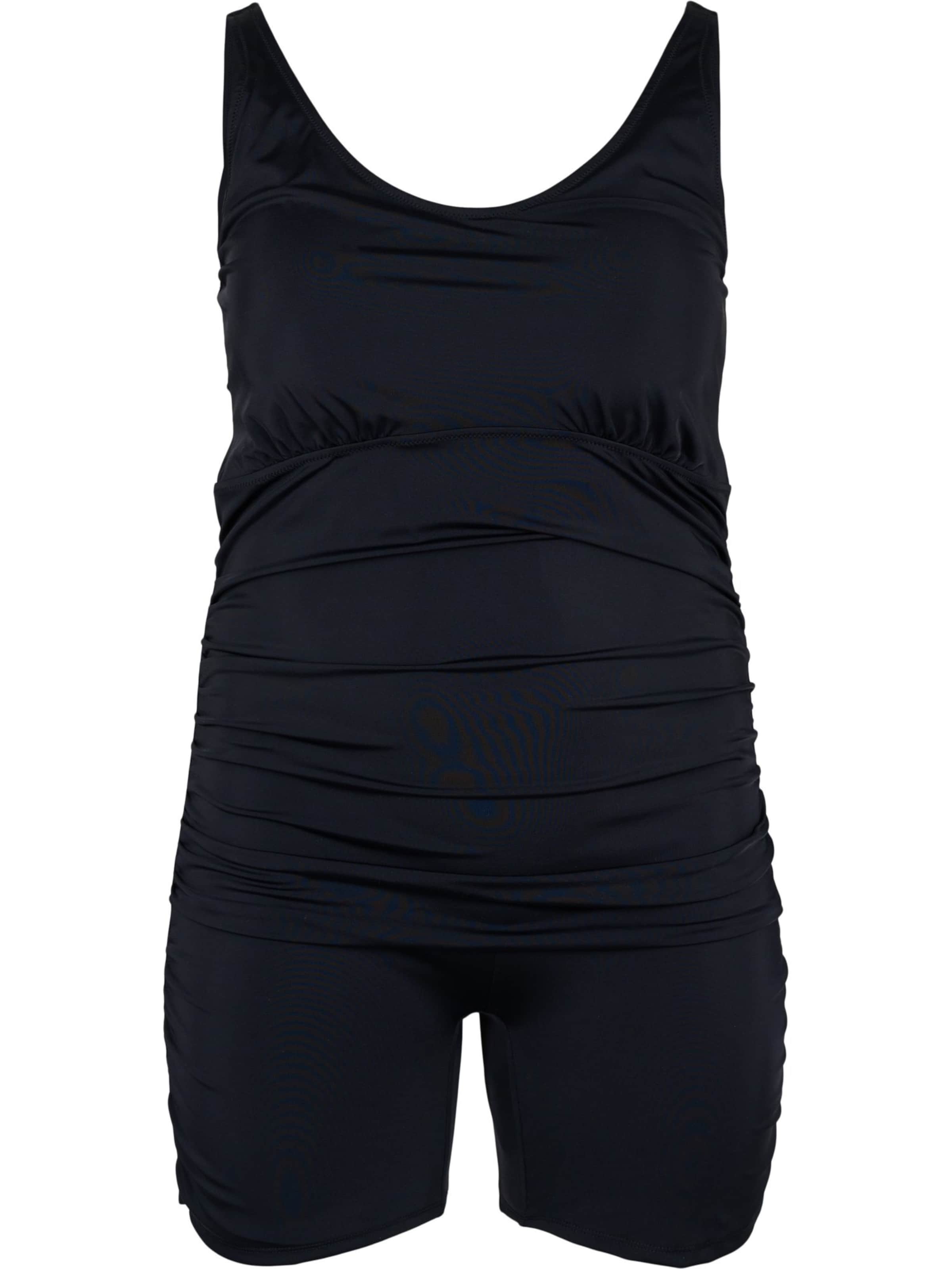 juoda Swim by Zizzi Uždaras maudymosi kostiumėlis 'SDANNI': priekis