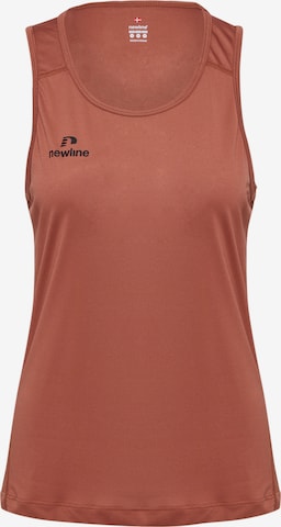 Newline Funktionsshirt 'Beat Singlet' in Braun: Vorderseite