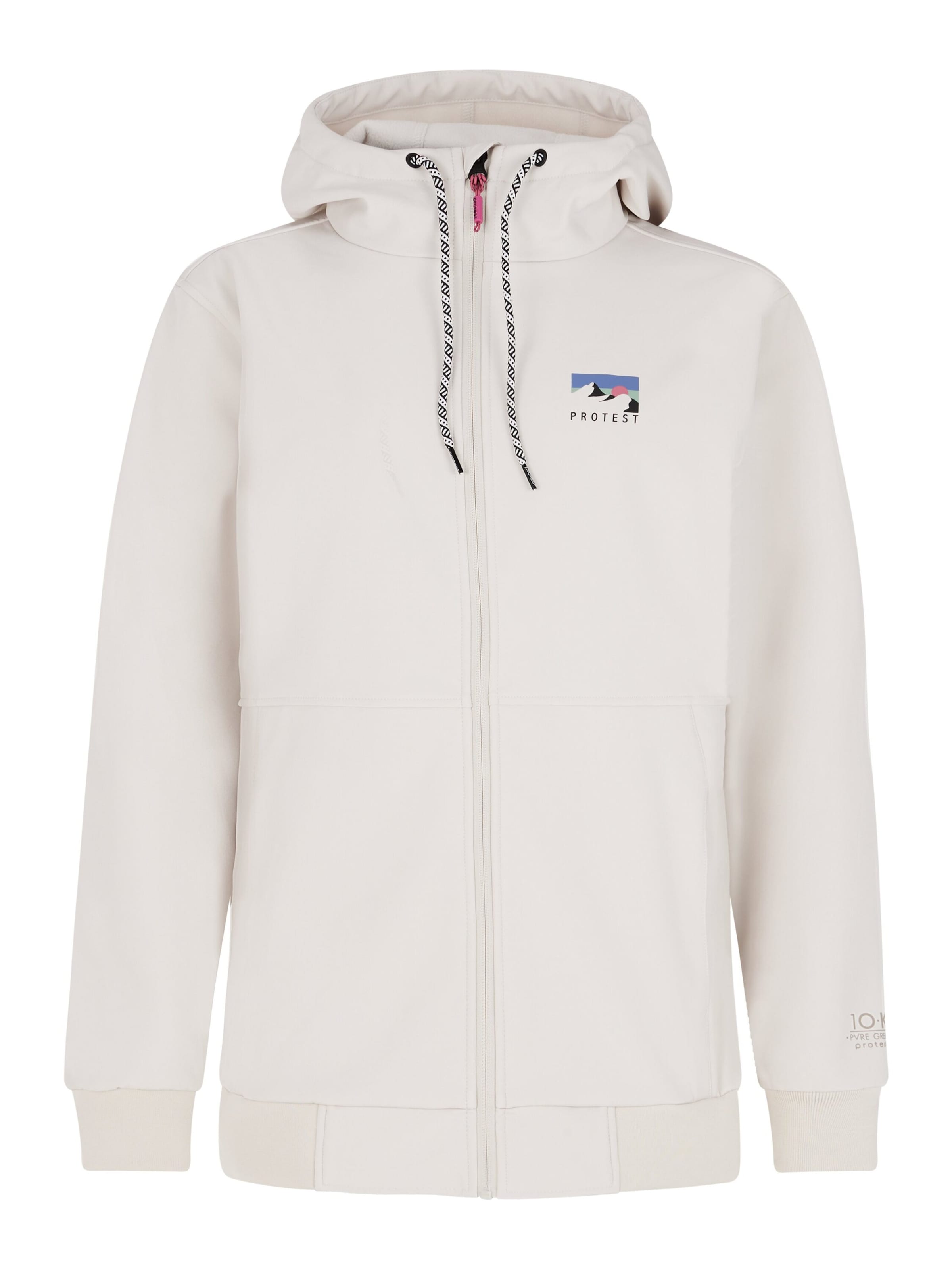 PROTEST Sportjacke 'PRTKYM' in Weiß: Vorderseite